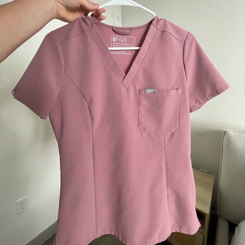 Mineral mauve slim fit figs Caterina top